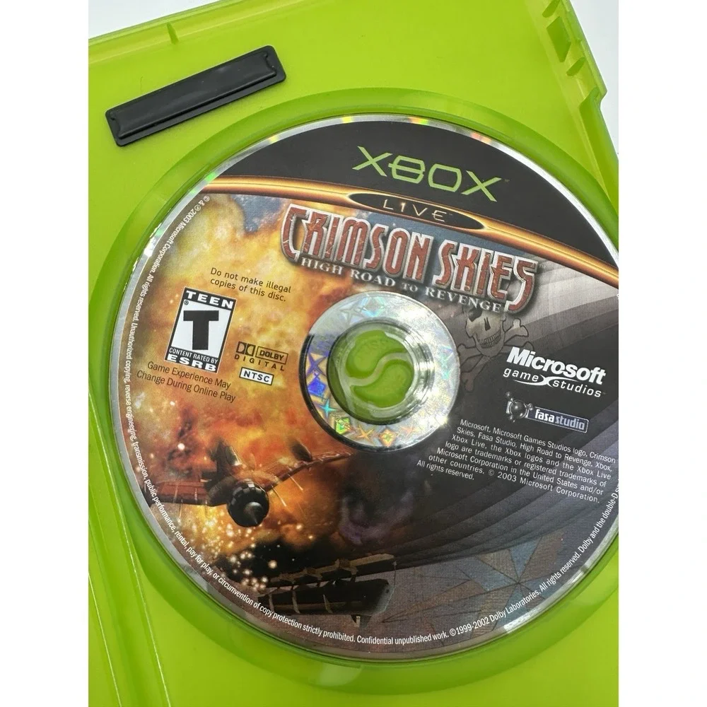 Crimson Skies High Road to Revenge Original Xbox CIB Complete Tested Working